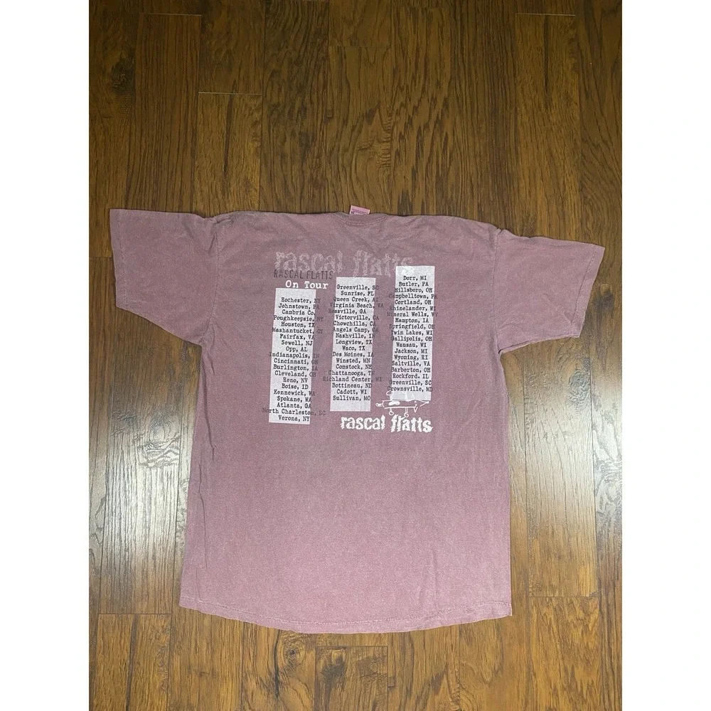 RASCAL FLATTS Band Tee XL 2000 Concert Tour T Shirt Country Music